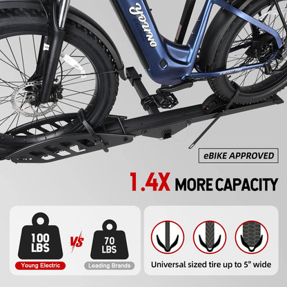 Young Electric SOLE R Hitch Bike Rack | 2’’ Receiver, 100 LBS Capacity - Freedom Mobility